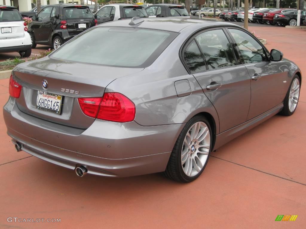 2009 3 Series 335d Sedan - Space Grey Metallic / Black Dakota Leather photo #4