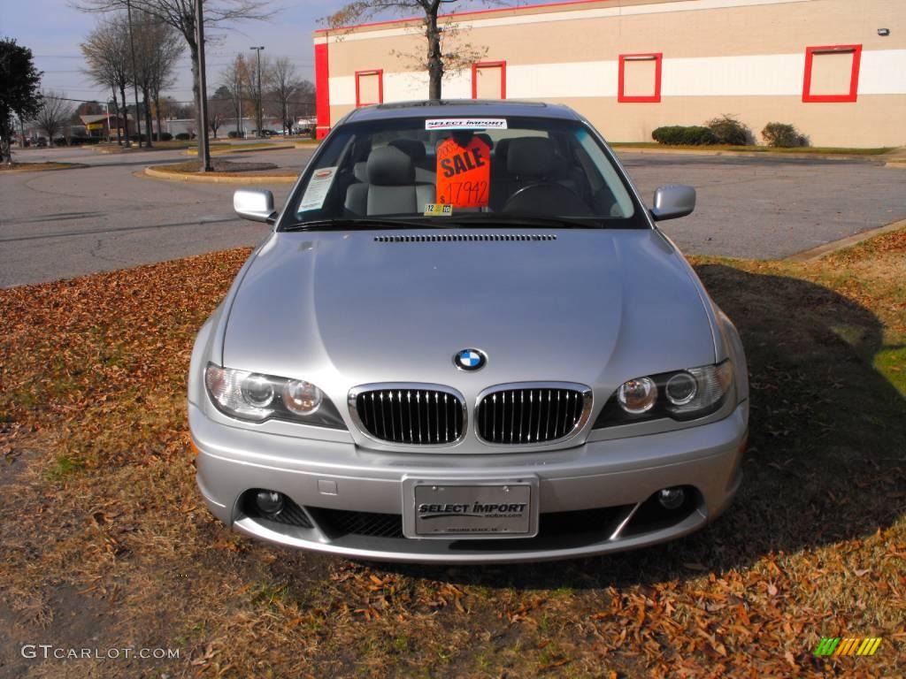 2005 3 Series 325i Coupe - Titanium Silver Metallic / Grey photo #3