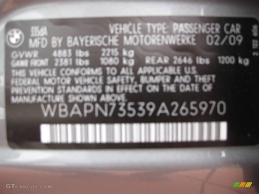 2009 3 Series 335d Sedan - Space Grey Metallic / Black Dakota Leather photo #19