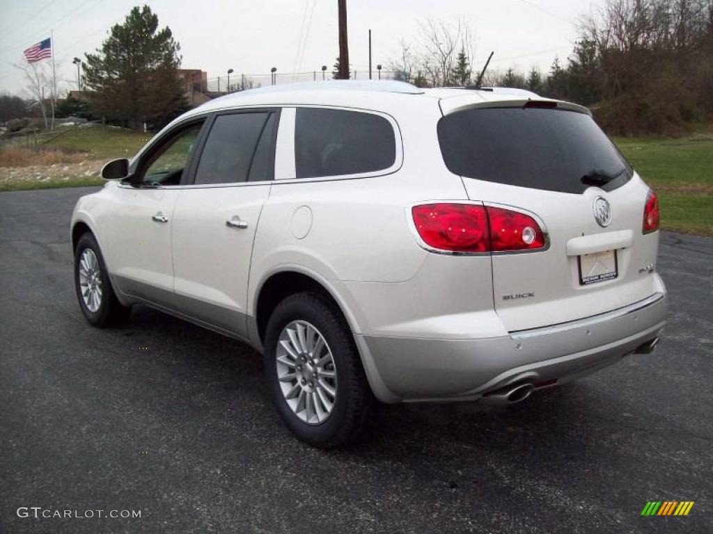 2010 Enclave CXL - White Diamond Tricoat / Cashmere/Cocoa photo #2