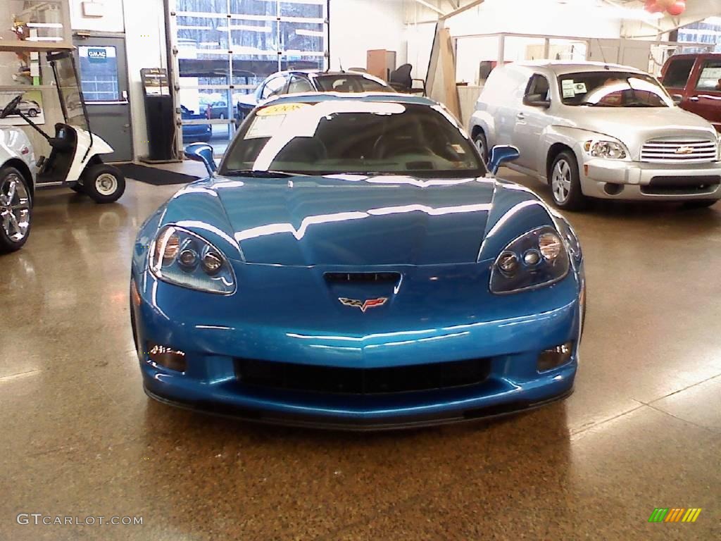 2008 Corvette Z06 - Jetstream Blue Metallic / Ebony photo #2