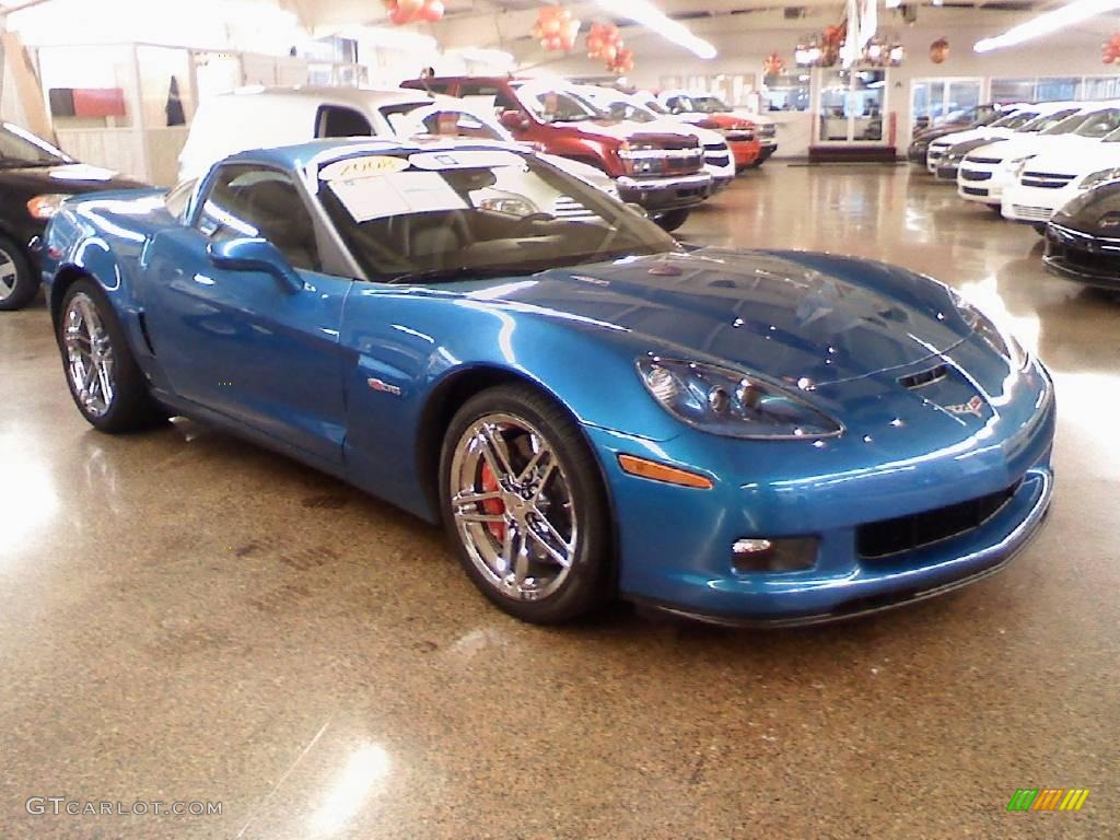 2008 Corvette Z06 - Jetstream Blue Metallic / Ebony photo #3