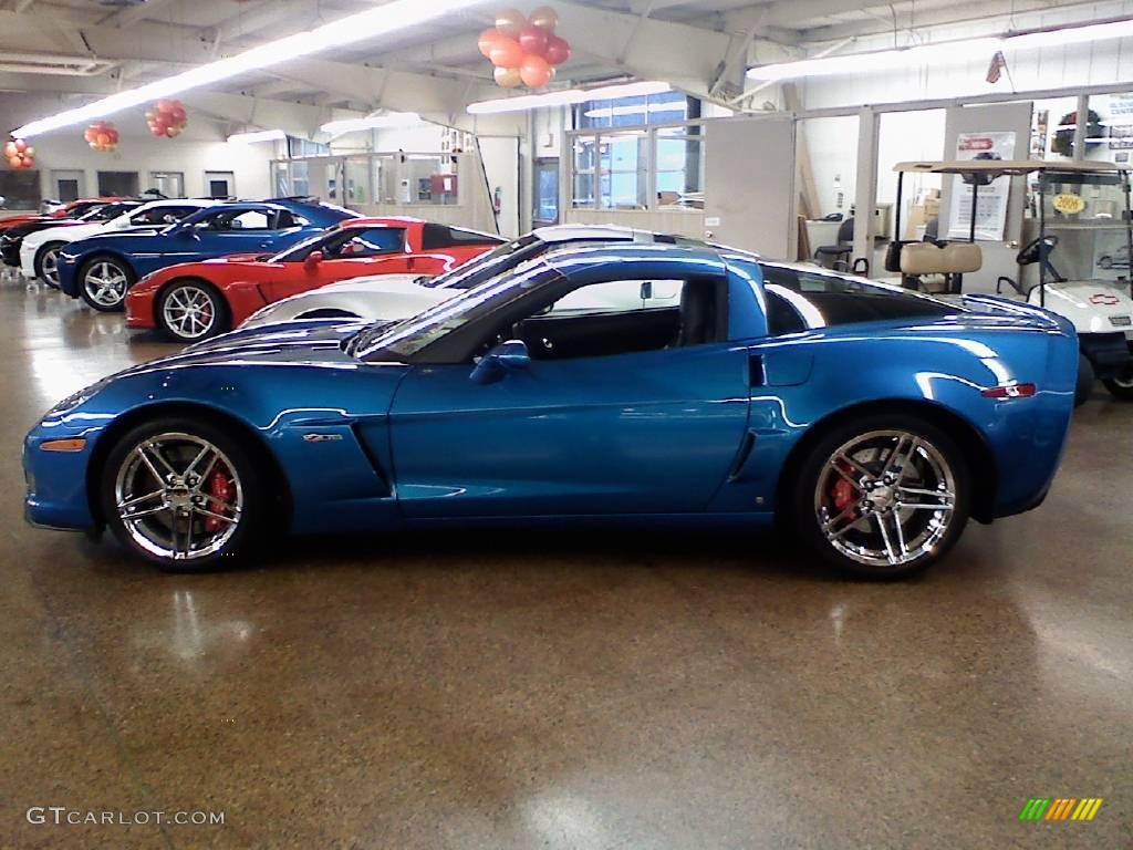 2008 Corvette Z06 - Jetstream Blue Metallic / Ebony photo #7