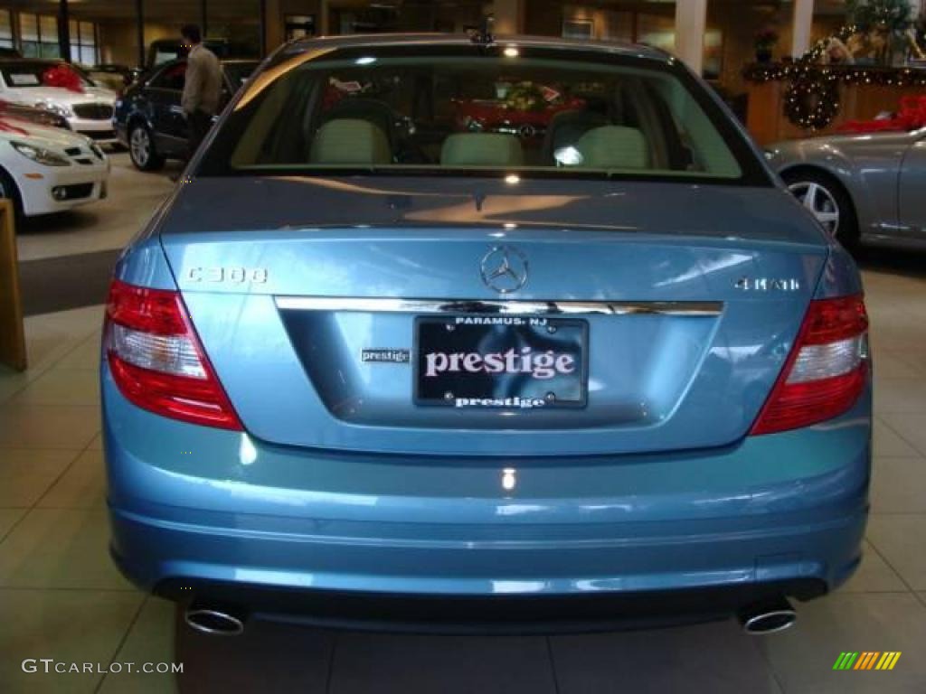 2010 C 300 Sport 4Matic - Quartz Blue Metallic / Almond/Mocha photo #5