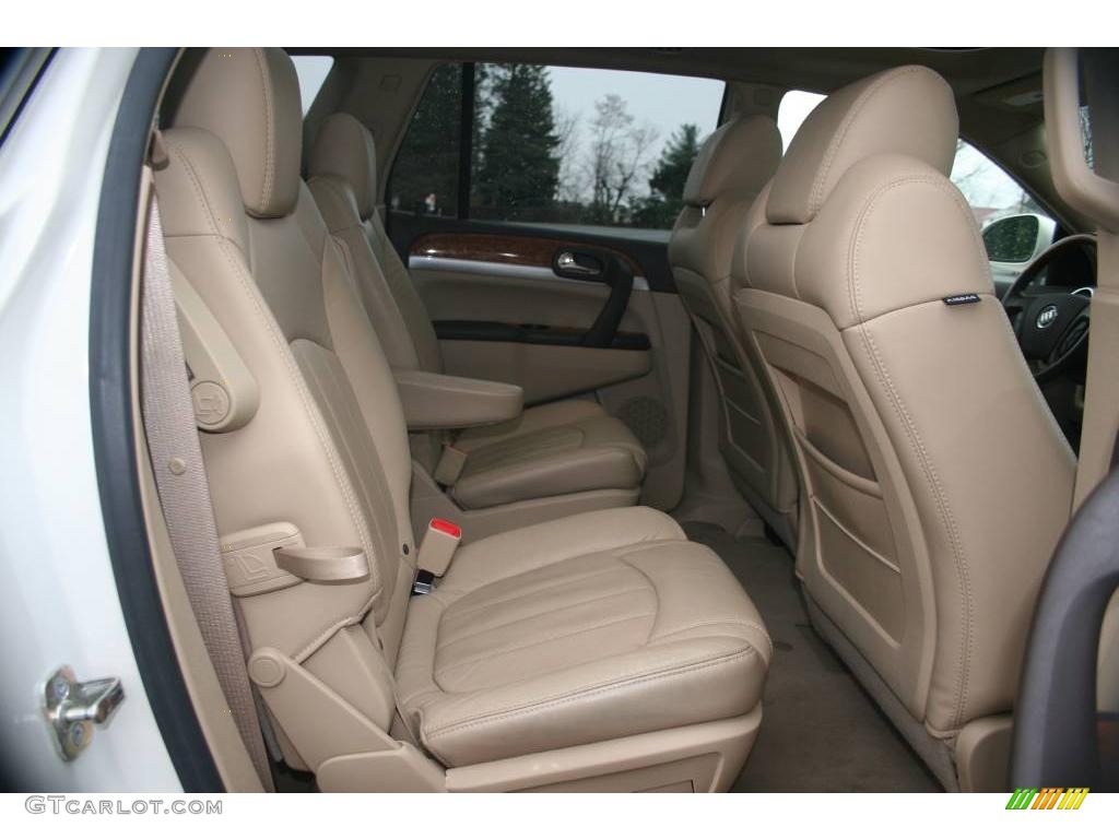 2008 Enclave CXL AWD - White Diamond Tri Coat / Cashmere/Cocoa photo #22