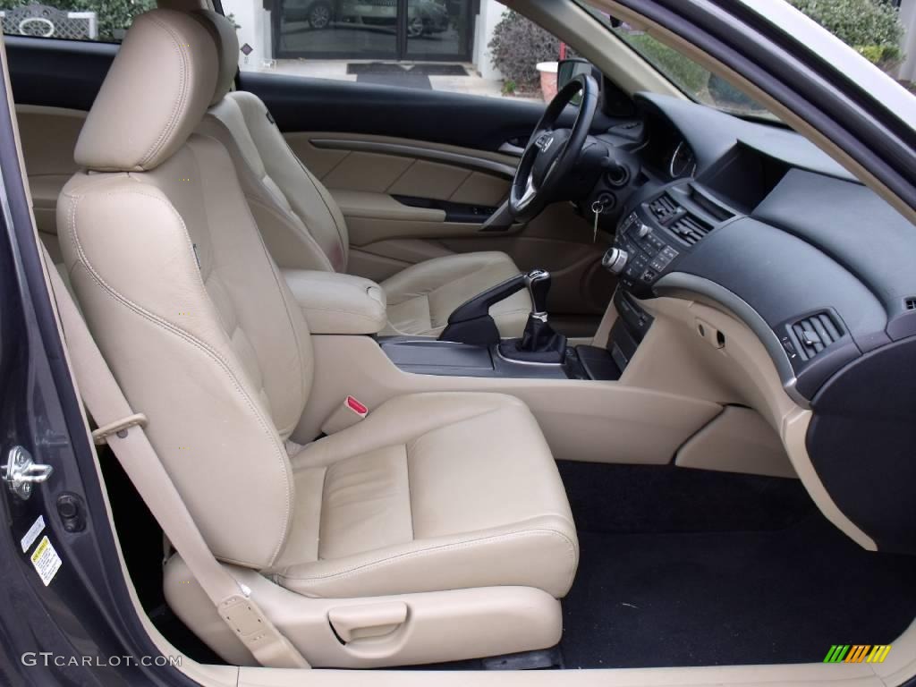 2008 Accord EX-L V6 Coupe - Polished Metal Metallic / Ivory photo #13