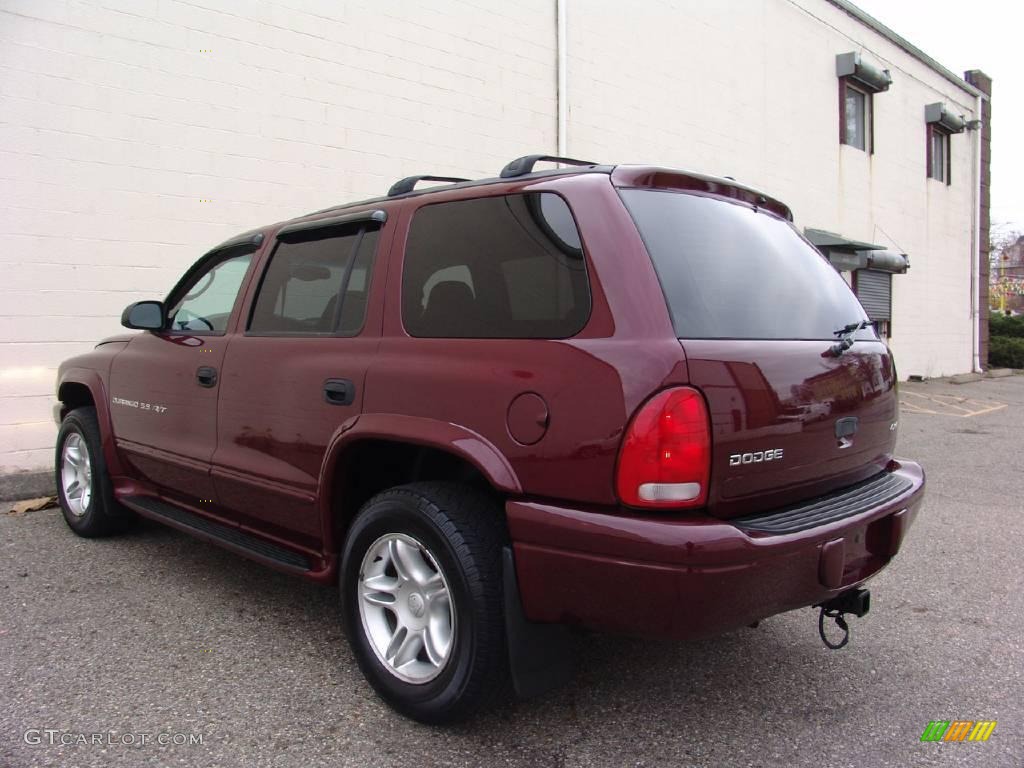 2001 Durango R/T 4x4 - Dark Garnet Red Pearl / Dark Slate Gray/Taupe photo #9