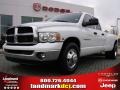 2004 Bright White Dodge Ram 3500 SLT Quad Cab Dually  photo #1