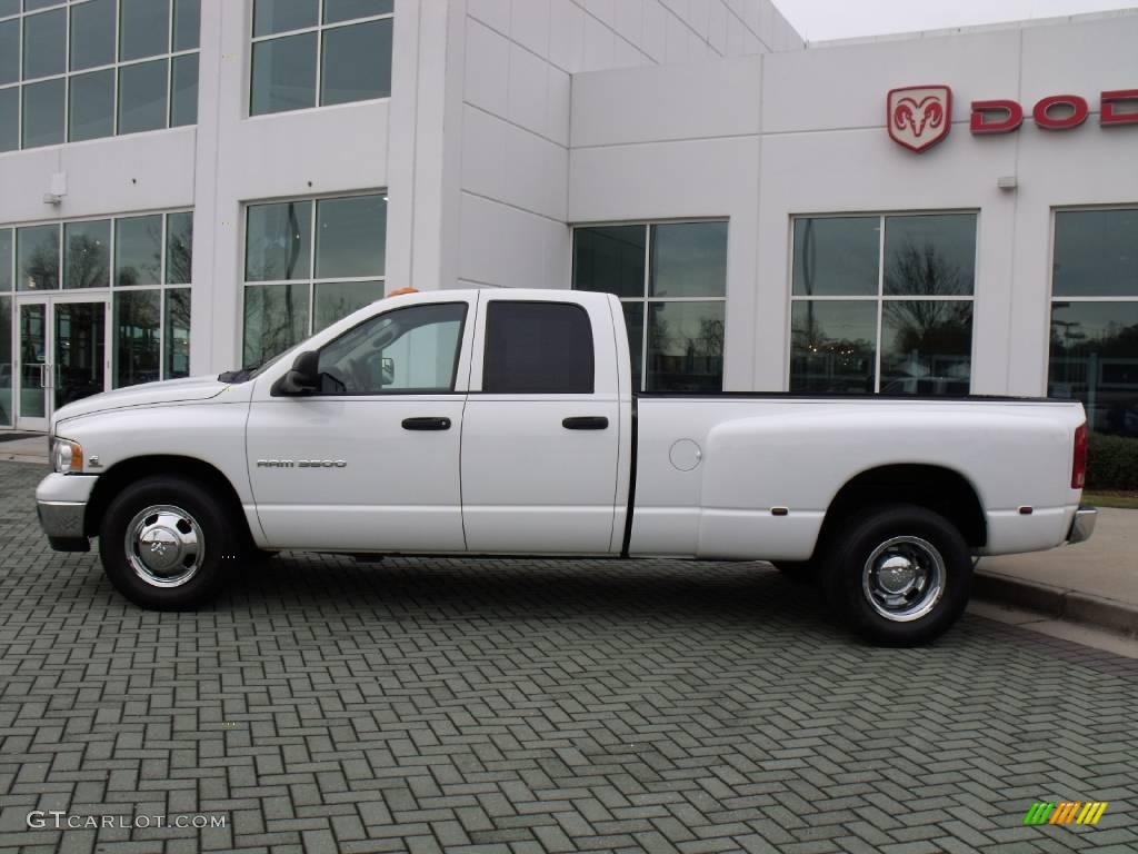 2004 Ram 3500 SLT Quad Cab Dually - Bright White / Taupe photo #2