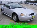 2000 Silver Metallic Ford Mustang V6 Convertible  photo #1