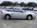 2000 Silver Metallic Ford Mustang V6 Convertible  photo #2