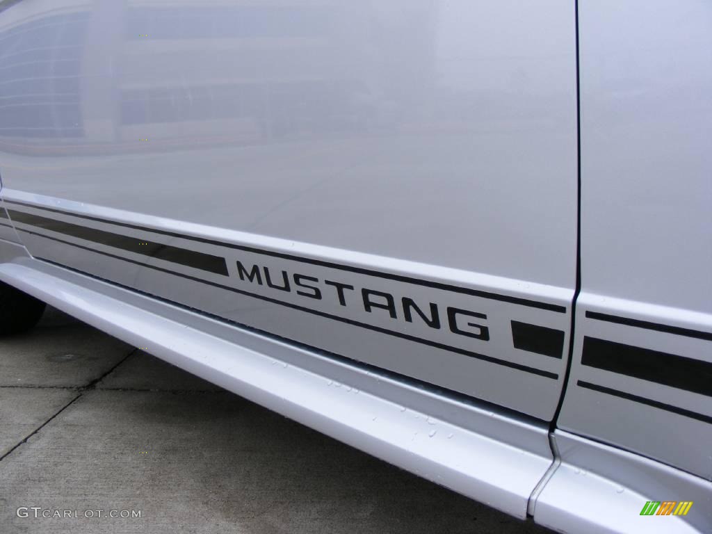 2000 Mustang V6 Convertible - Silver Metallic / Dark Charcoal photo #16