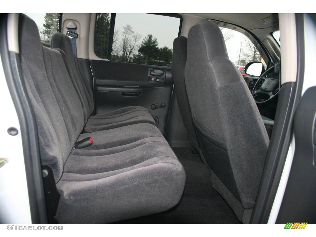 2003 Dakota SXT Quad Cab 4x4 - Bright White / Dark Slate Gray photo #19