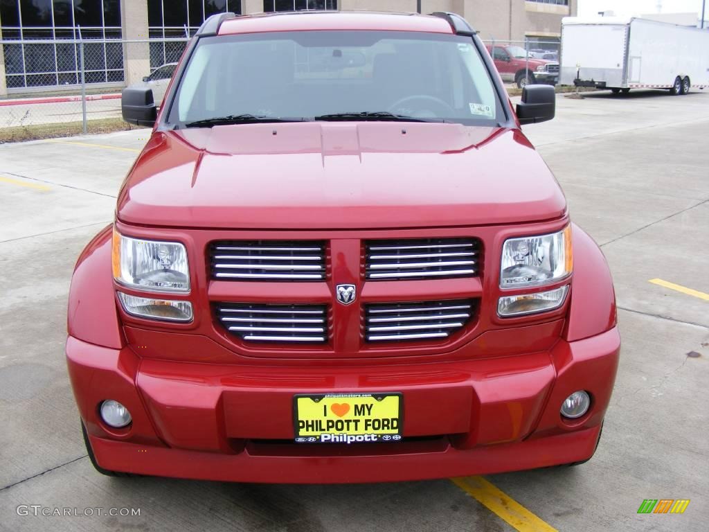 2007 Nitro R/T - Inferno Red Crystal Pearl / Dark Slate Gray photo #8