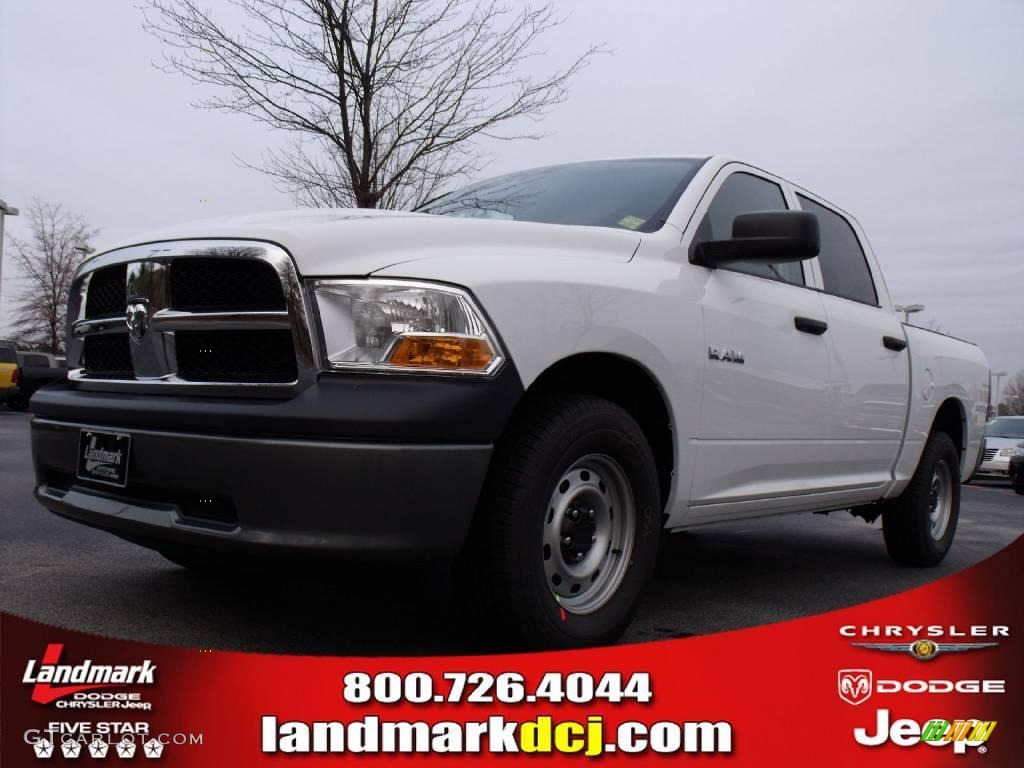 2010 Ram 1500 ST Crew Cab - Stone White / Dark Slate/Medium Graystone photo #1