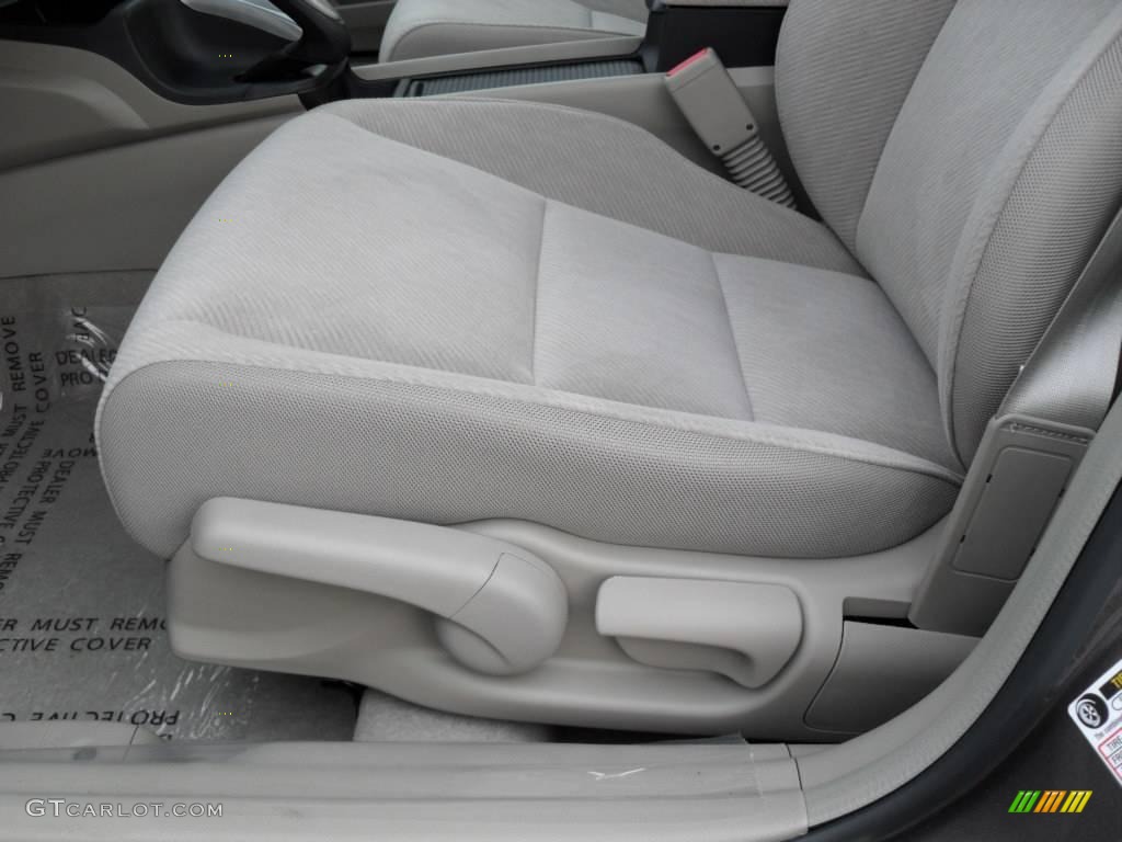 2010 Civic LX Sedan - Urban Titanium Metallic / Beige photo #9