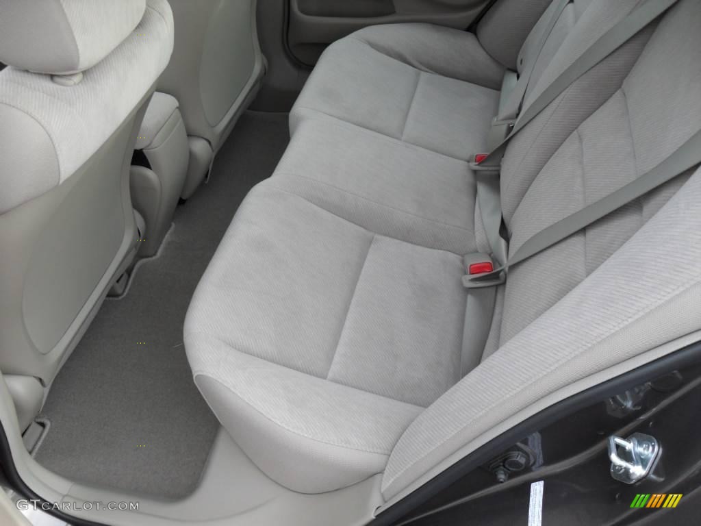 2010 Civic LX Sedan - Urban Titanium Metallic / Beige photo #12