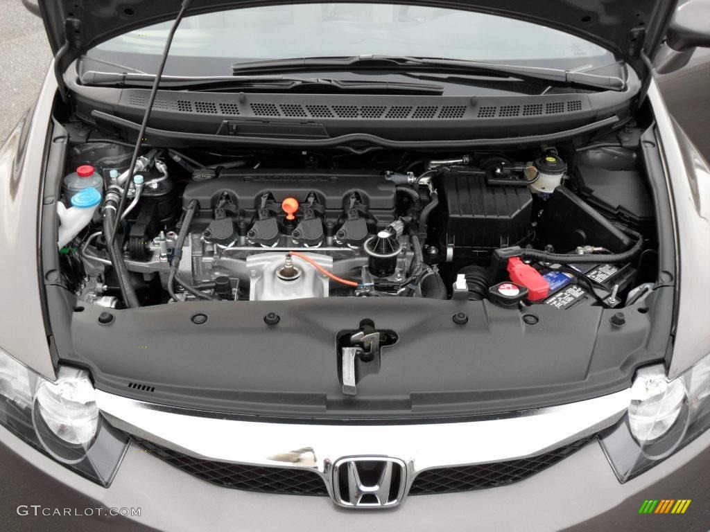 2010 Civic LX Sedan - Urban Titanium Metallic / Beige photo #21