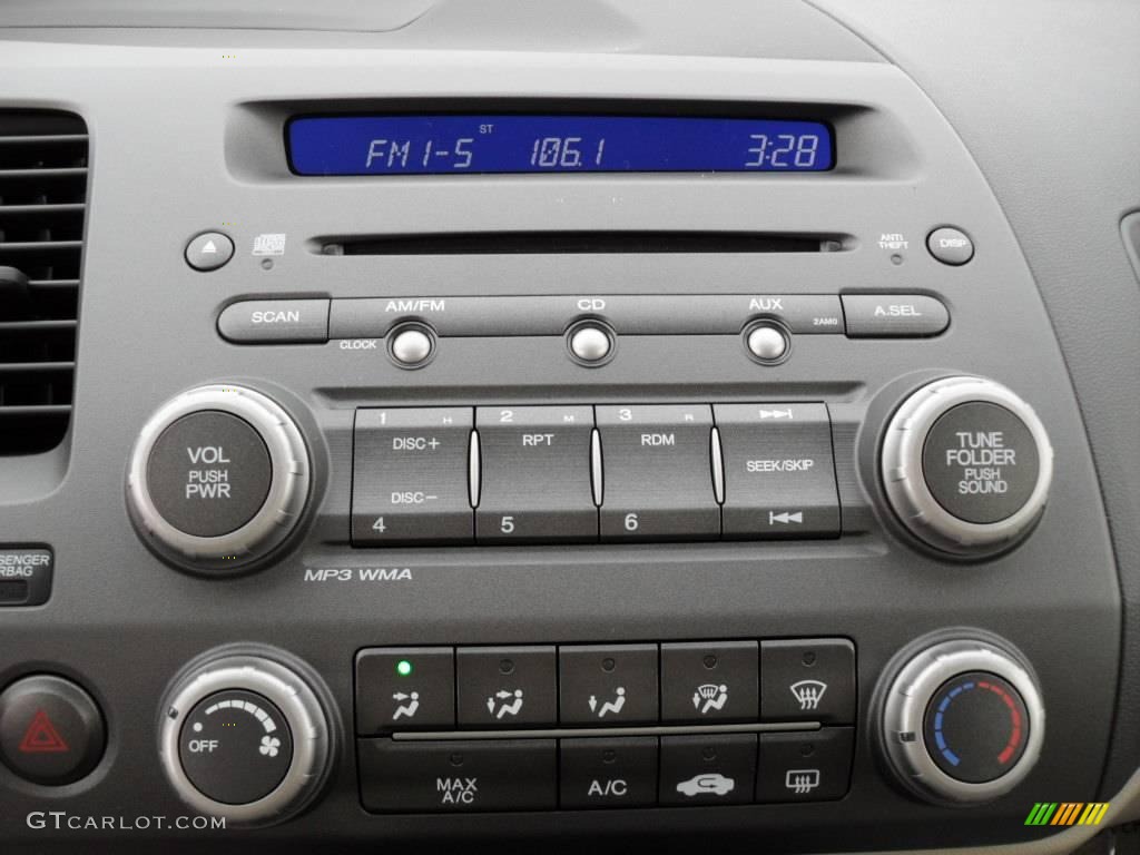 2010 Civic LX Sedan - Urban Titanium Metallic / Beige photo #26