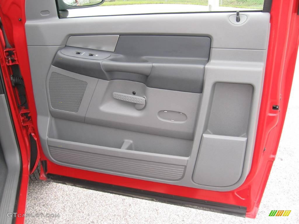 2007 Ram 1500 SLT Regular Cab - Flame Red / Medium Slate Gray photo #12