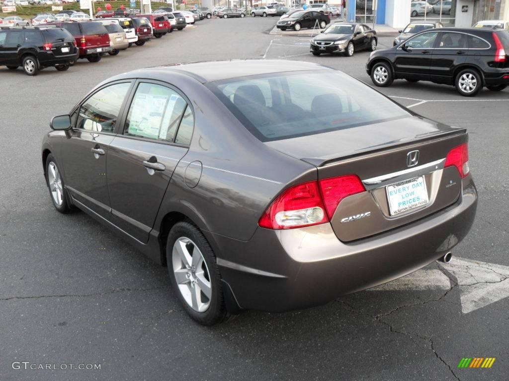 2010 Civic LX-S Sedan - Urban Titanium Metallic / Black photo #2