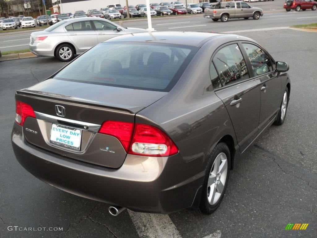2010 Civic LX-S Sedan - Urban Titanium Metallic / Black photo #4