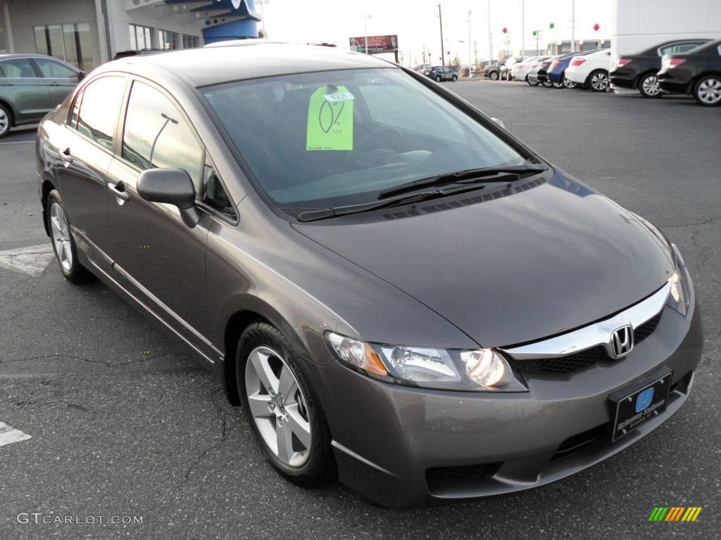 2010 Civic LX-S Sedan - Urban Titanium Metallic / Black photo #5