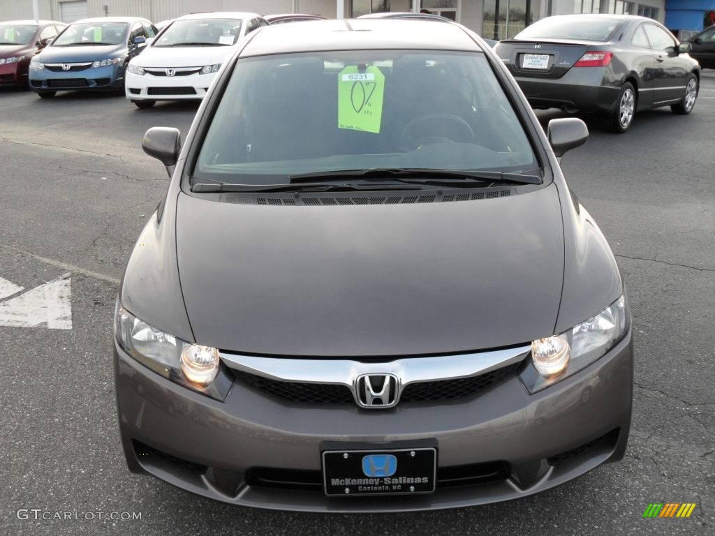 2010 Civic LX-S Sedan - Urban Titanium Metallic / Black photo #6