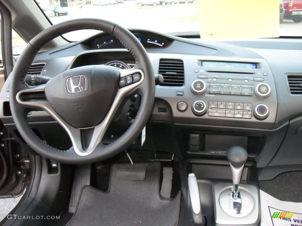 2010 Civic LX-S Sedan - Urban Titanium Metallic / Black photo #22