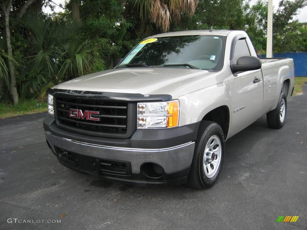 2007 Sierra 1500 Regular Cab - Silver Birch Metallic / Dark Titanium photo #1