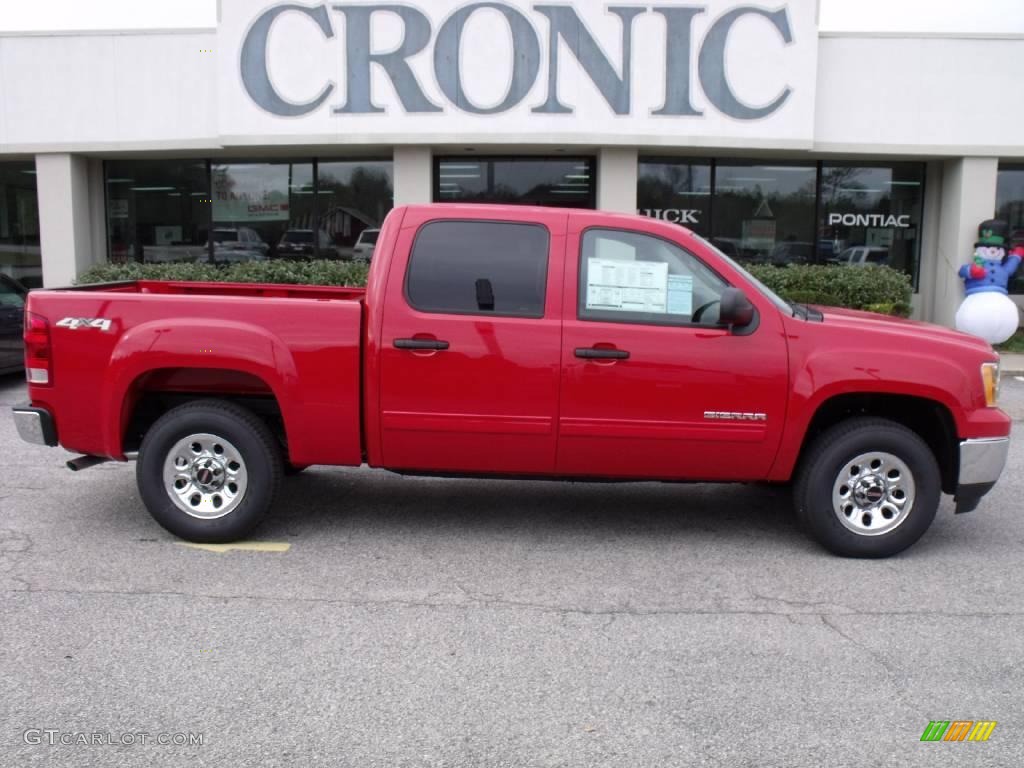 2010 Sierra 1500 Crew Cab 4x4 - Fire Red / Dark Titanium photo #1
