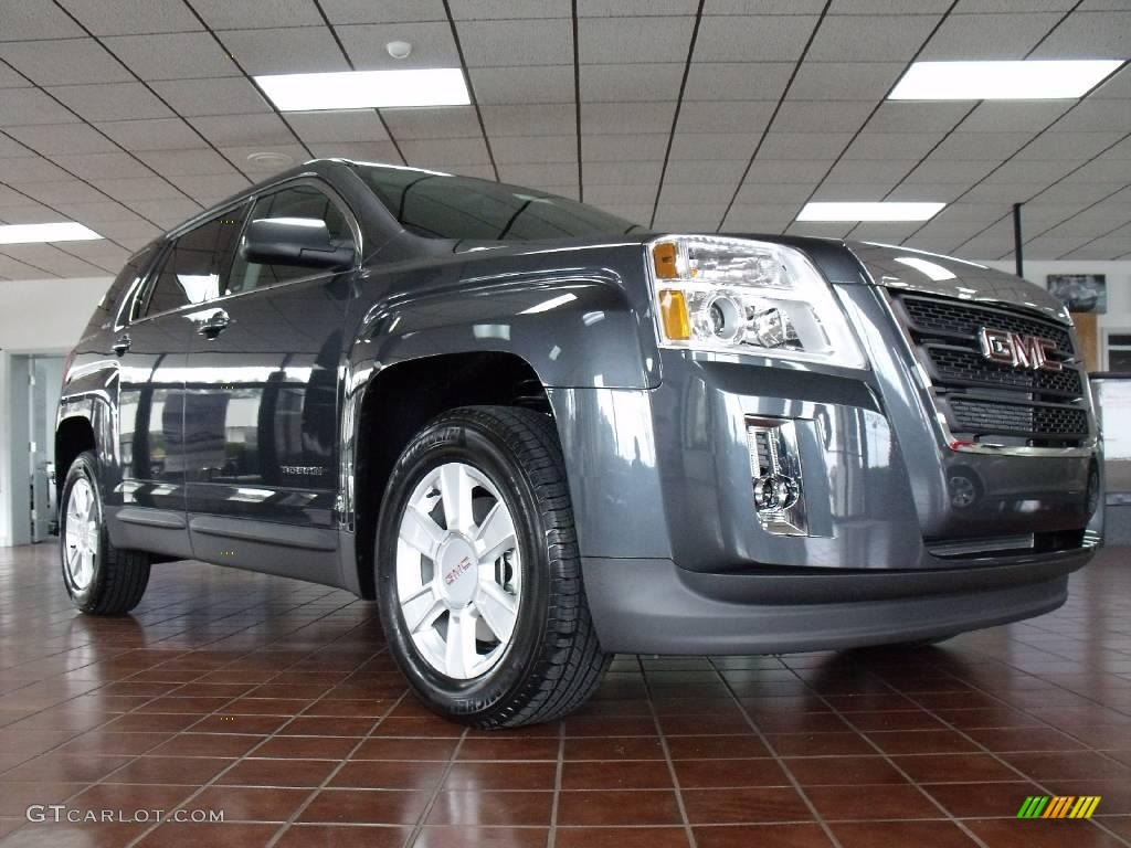 2010 Terrain SLE - Cyber Gray Metallic / Jet Black photo #1