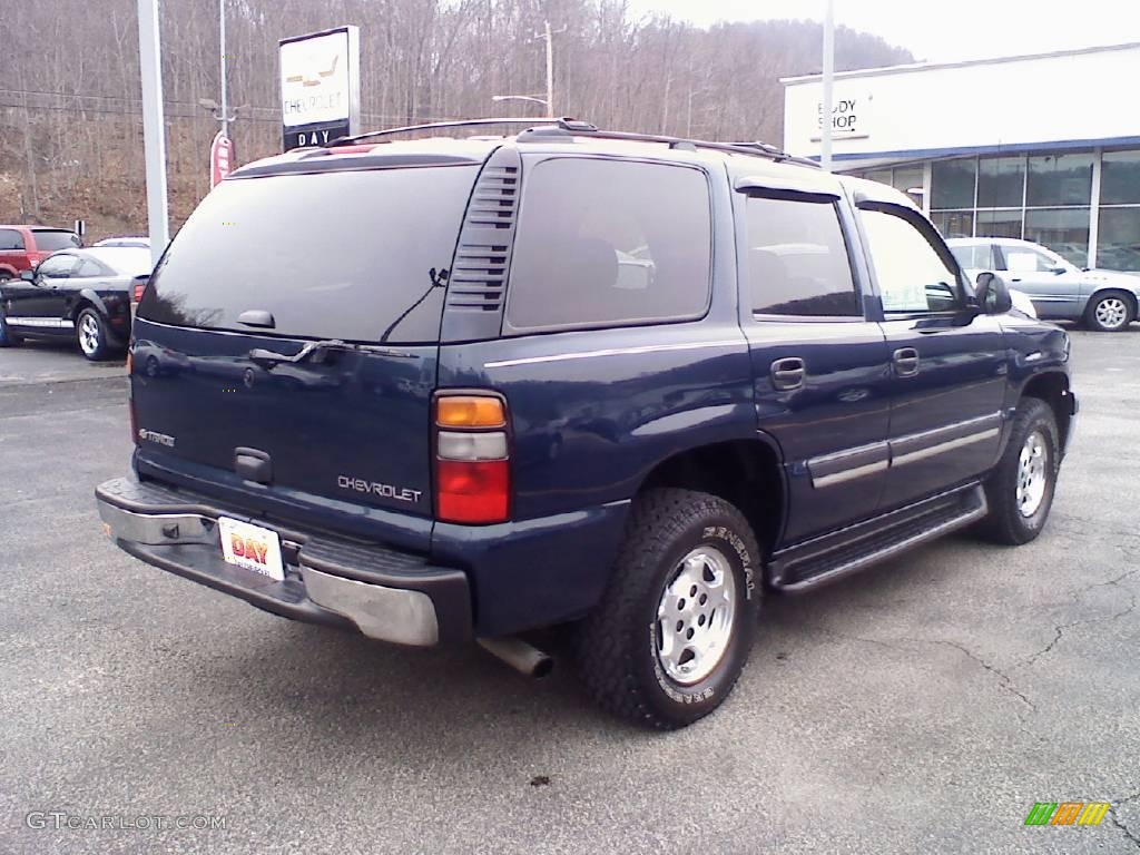 2005 Tahoe LS 4x4 - Dark Blue Metallic / Tan/Neutral photo #3