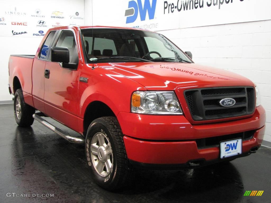 Bright Red Ford F150