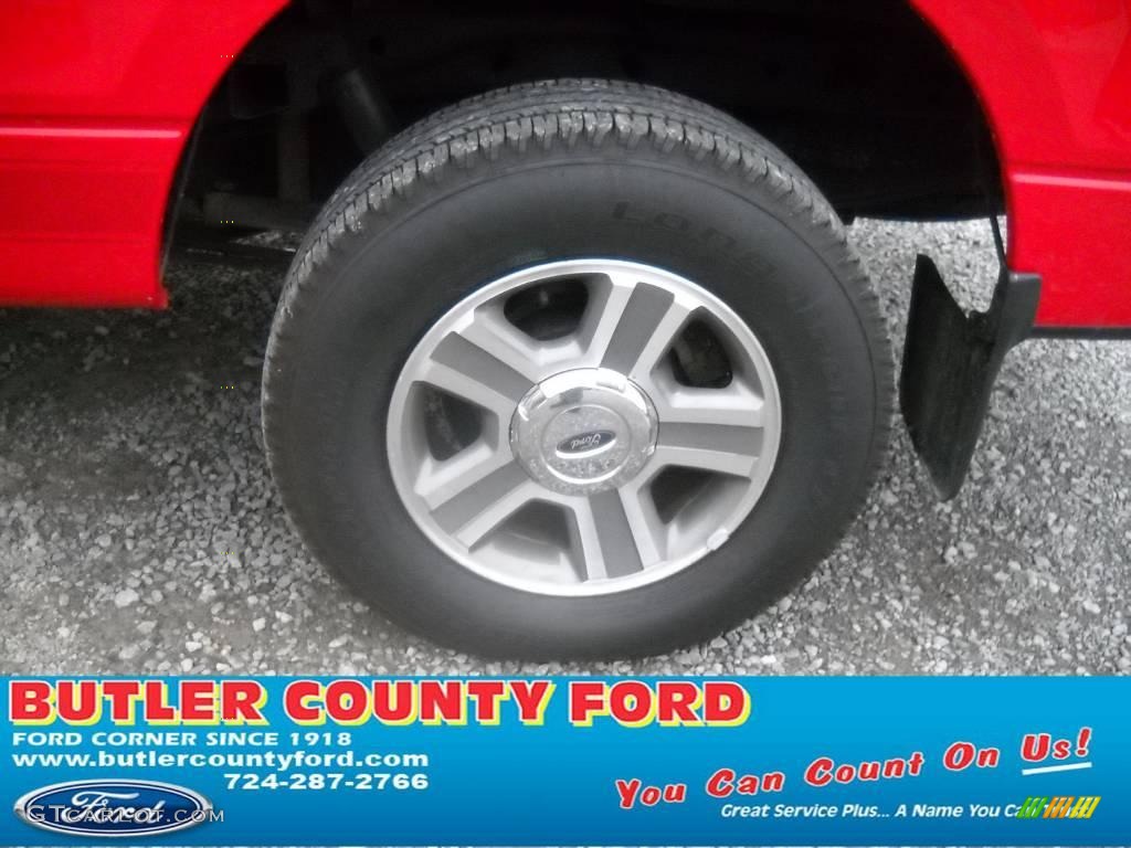 2006 F150 XLT SuperCab 4x4 - Bright Red / Medium/Dark Flint photo #14
