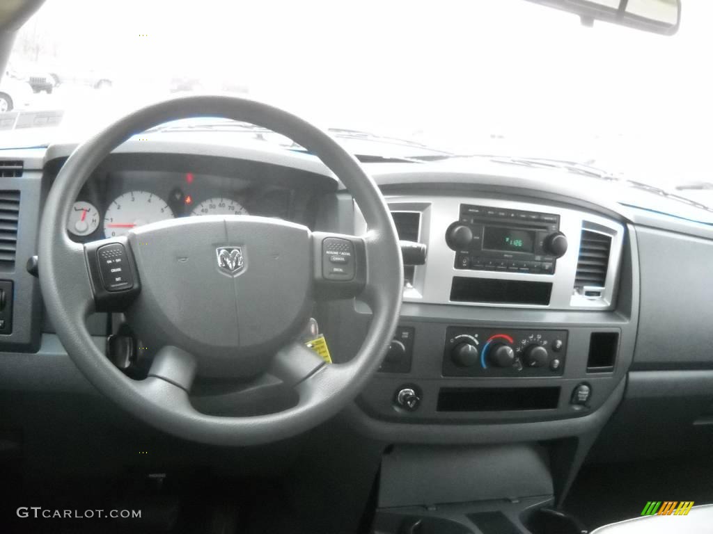 2007 Ram 1500 Big Horn Edition Quad Cab 4x4 - Brilliant Black Crystal Pearl / Medium Slate Gray photo #11