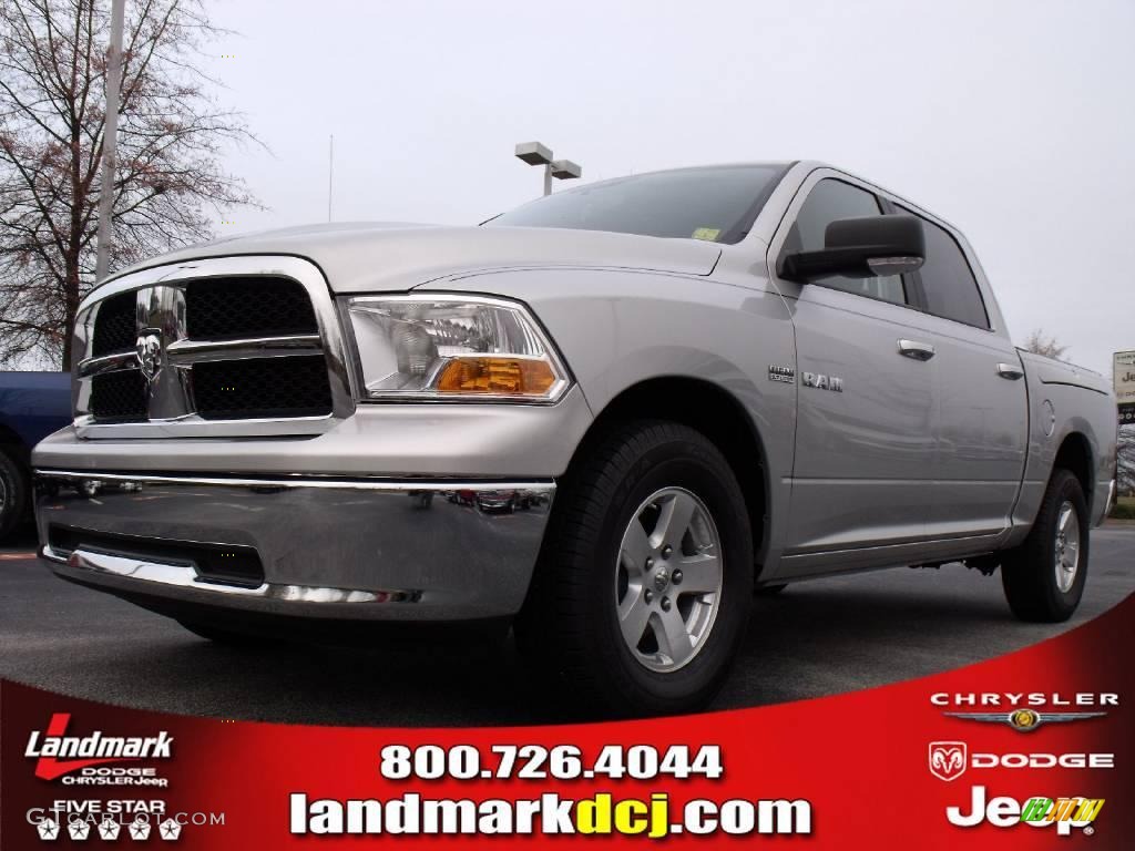 2009 Ram 1500 SLT Crew Cab - Bright Silver Metallic / Dark Slate/Medium Graystone photo #1