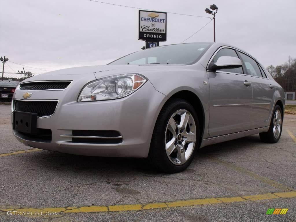 2008 Malibu LT Sedan - Silverstone Metallic / Titanium Gray photo #1