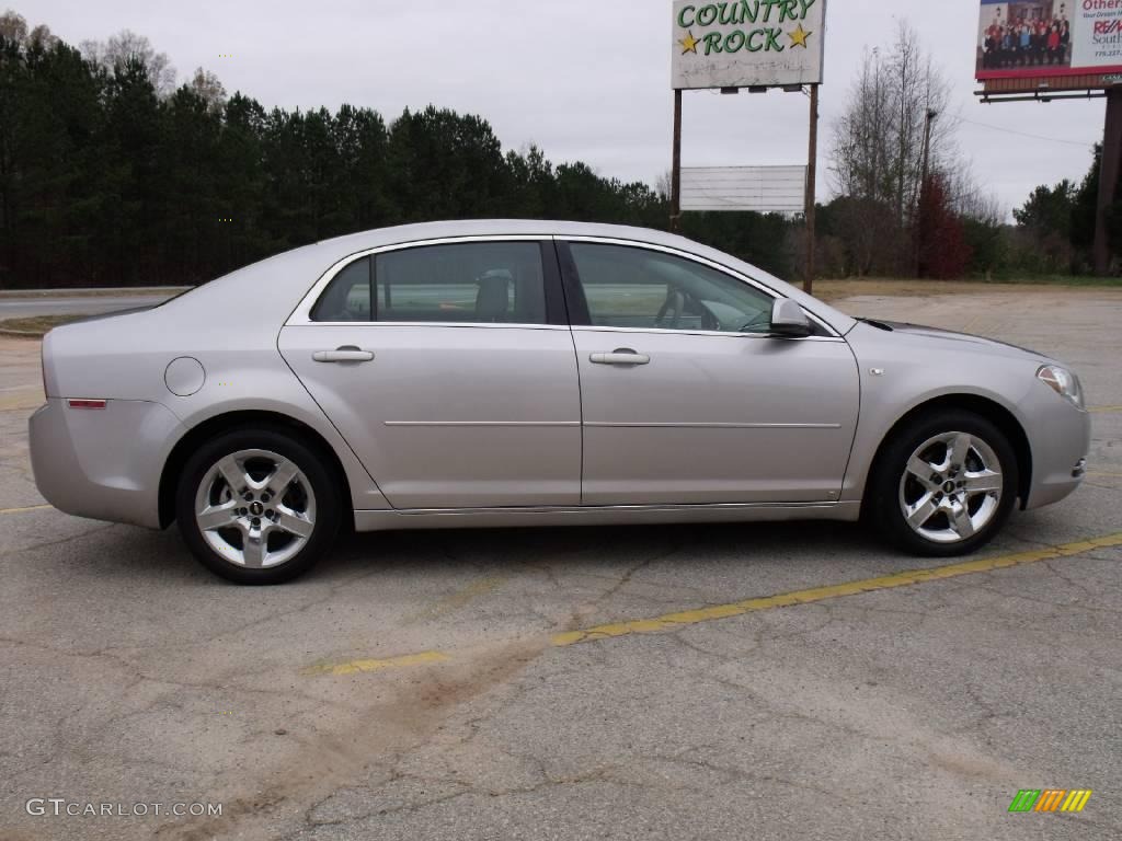 2008 Malibu LT Sedan - Silverstone Metallic / Titanium Gray photo #6