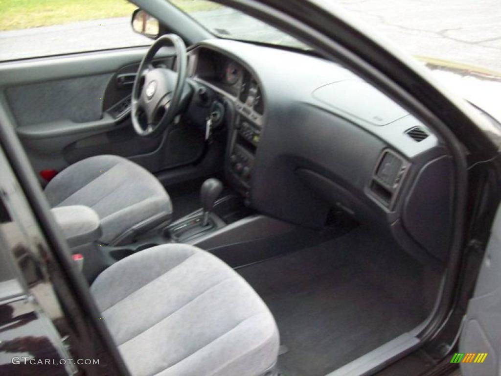 2006 Elantra GLS Sedan - Ebony Black / Gray photo #6