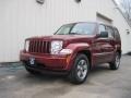 2008 Red Rock Crystal Pearl Jeep Liberty Sport 4x4  photo #1