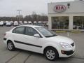 2009 Clear White Kia Rio LX Sedan  photo #1