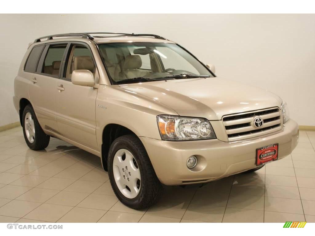2005 Highlander Limited 4WD - Sonora Gold Pearl / Ivory photo #1