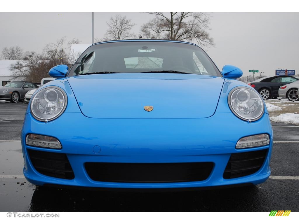 2009 911 Carrera S Cabriolet - Mexico Blue Paint to Sample / Black photo #2