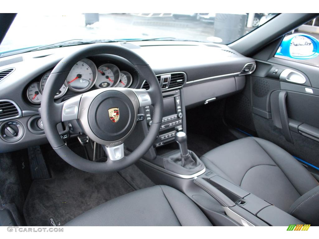 2009 911 Carrera S Cabriolet - Mexico Blue Paint to Sample / Black photo #9