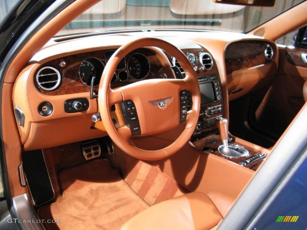 2007 Continental Flying Spur  - Dark Sapphire / Saddle photo #7