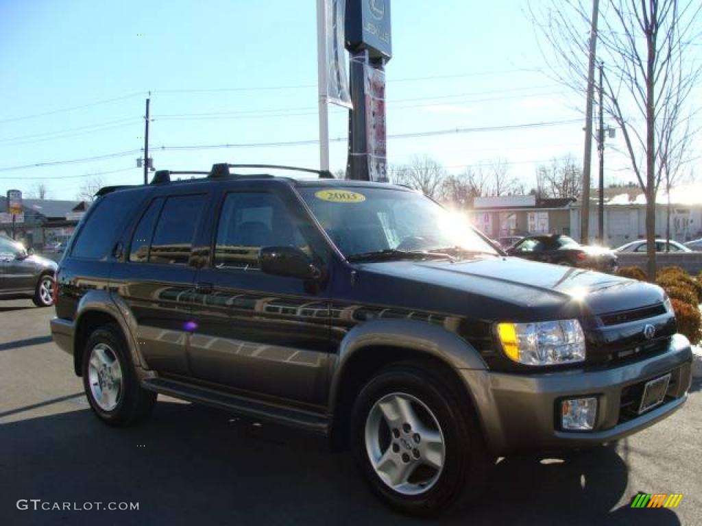 2003 QX4 4x4 - Black Obsidian / Graphite photo #3