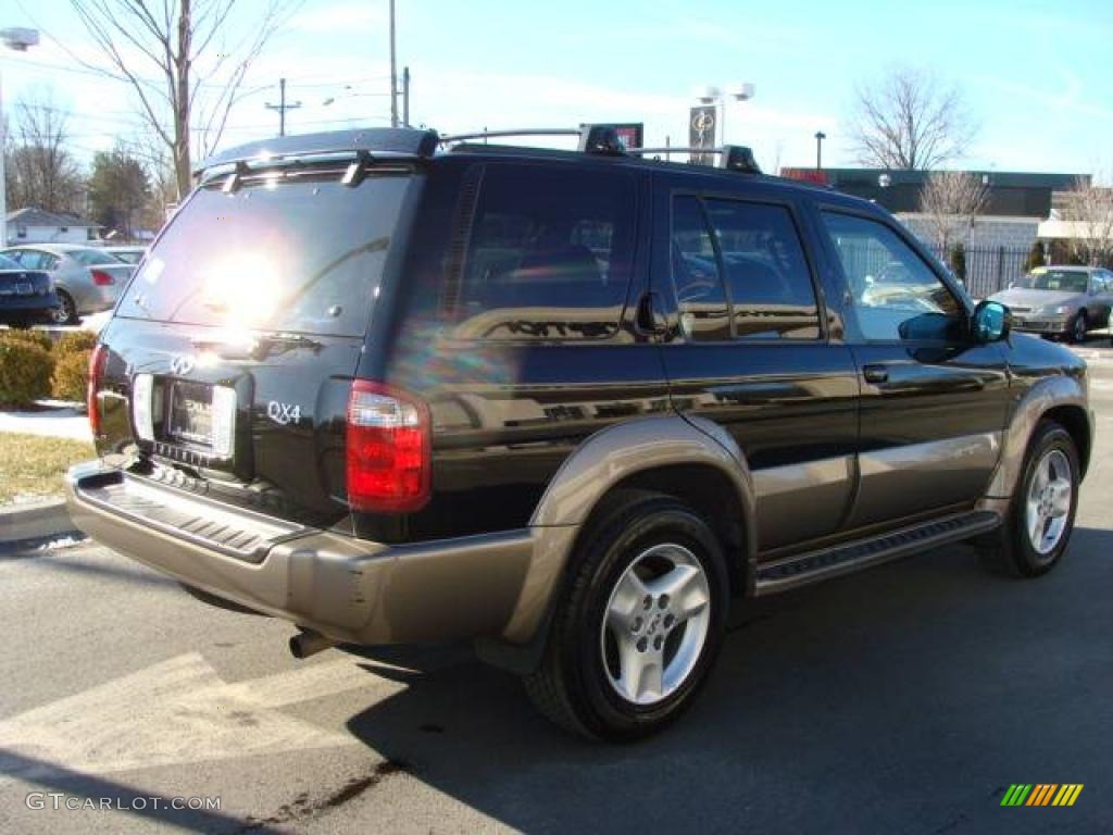 2003 QX4 4x4 - Black Obsidian / Graphite photo #4