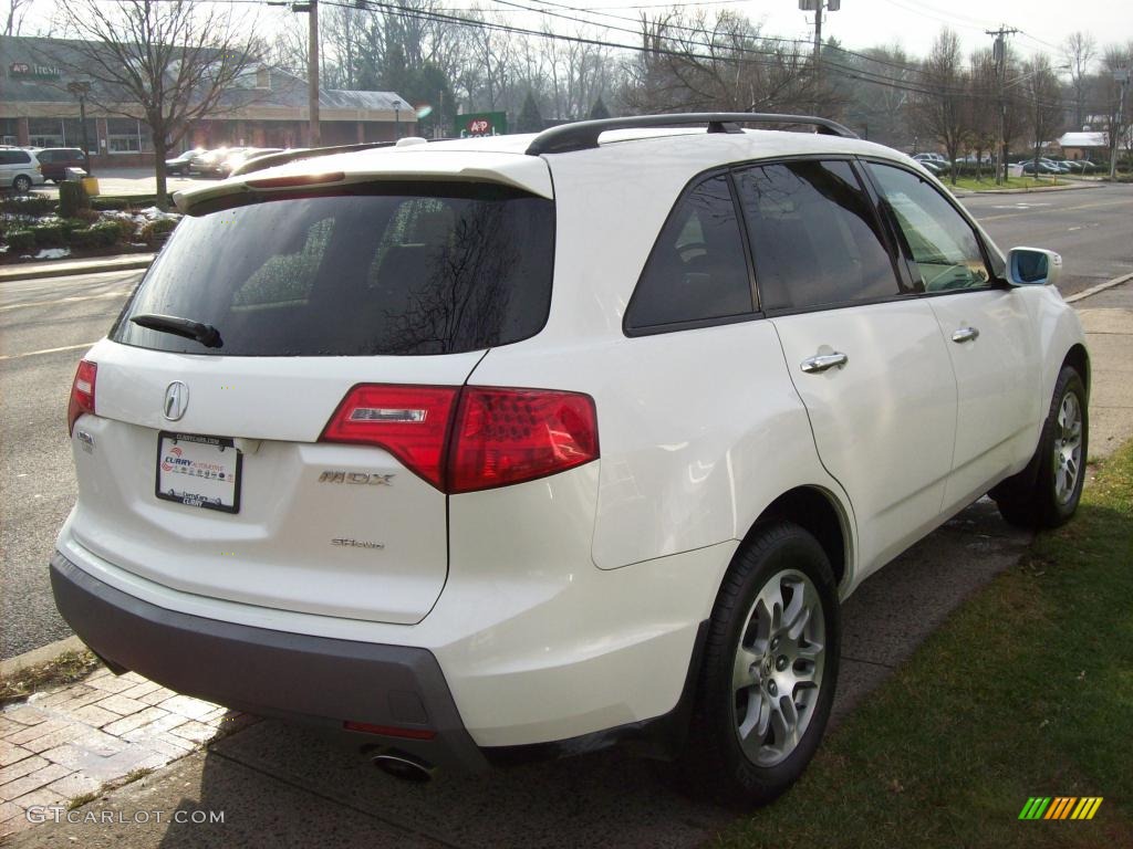 2007 MDX Technology - Aspen White Pearl / Taupe photo #5