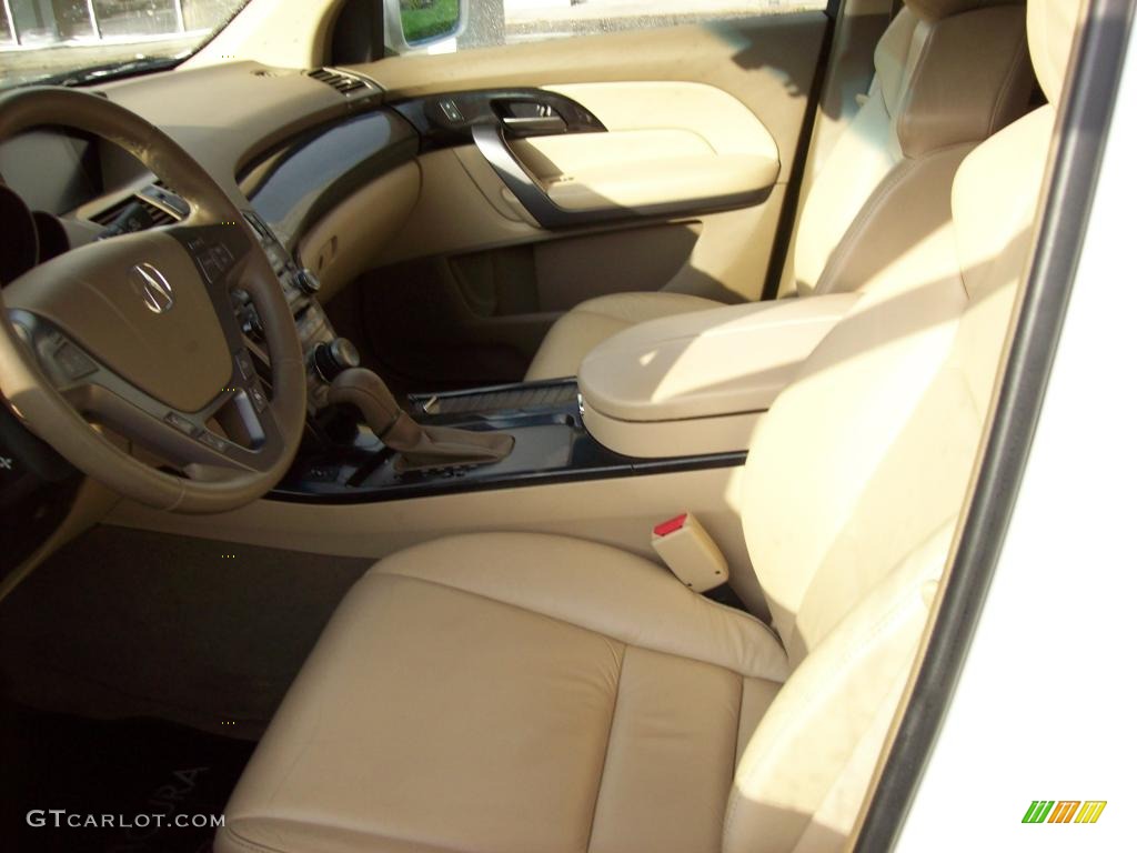 2007 MDX Technology - Aspen White Pearl / Taupe photo #8